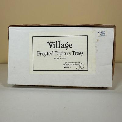 LOT 71B: Department 56 Village Trees, Accessories, Light Cords & More