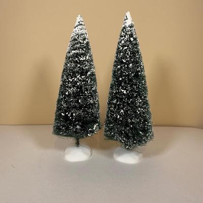 LOT 71B: Department 56 Village Trees, Accessories, Light Cords & More