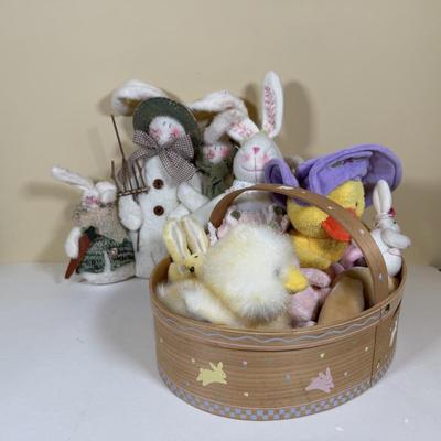 LOT 72B: Spring Home Decor Collection - Avon Egg Candles, Figurines, Sunflower Bowl w/ Bunnies & More