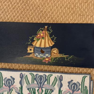 LOT 72B: Spring Home Decor Collection - Avon Egg Candles, Figurines, Sunflower Bowl w/ Bunnies & More