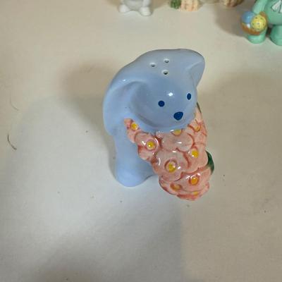 LOT 72B: Spring Home Decor Collection - Avon Egg Candles, Figurines, Sunflower Bowl w/ Bunnies & More