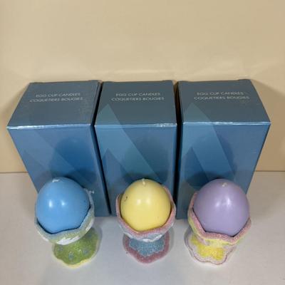 LOT 72B: Spring Home Decor Collection - Avon Egg Candles, Figurines, Sunflower Bowl w/ Bunnies & More