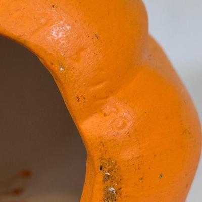 LOT 73B: Autumn Halloween Home Decor Collection - Jim Shore Bountiful Angel w/ Box, 1988 Scioto Mold Grumpy Jack O Lantern & More