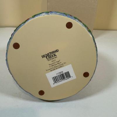 LOT 73B: Autumn Halloween Home Decor Collection - Jim Shore Bountiful Angel w/ Box, 1988 Scioto Mold Grumpy Jack O Lantern & More