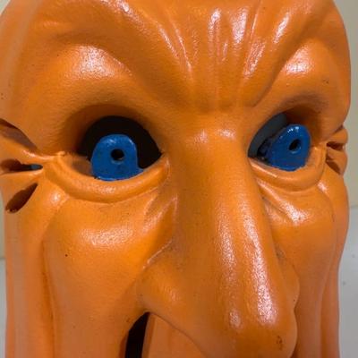 LOT 73B: Autumn Halloween Home Decor Collection - Jim Shore Bountiful Angel w/ Box, 1988 Scioto Mold Grumpy Jack O Lantern & More