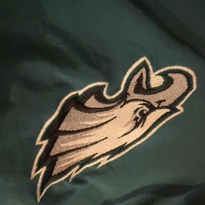 LOT 74B: 1990s Eagles NFL Football Game Day 7 Logo Windbreaker Jacket (Size Large)