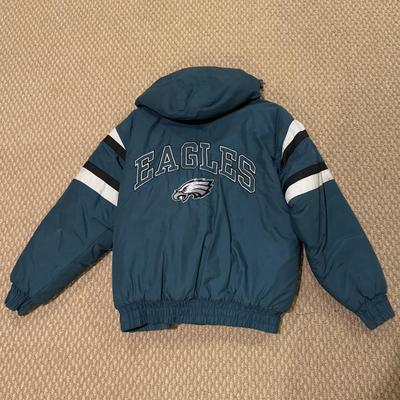 LOT 74B: 1990s Eagles NFL Football Game Day 7 Logo Windbreaker Jacket (Size Large)