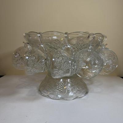 LOT 77B: Vintage Anchor Hocking 27-Piece Punch Set w/ Box