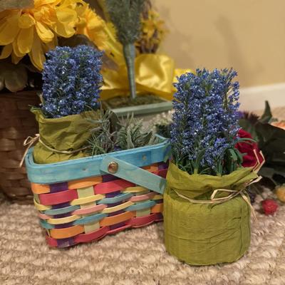 LOT 79B: Large Collection of Spring Faux Flowers & Wreaths