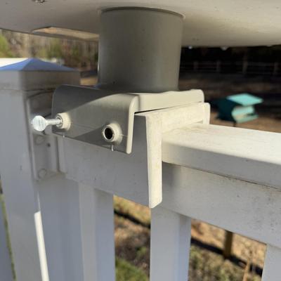 LOT 123Y: 18” Deck Mounted Bird Bath