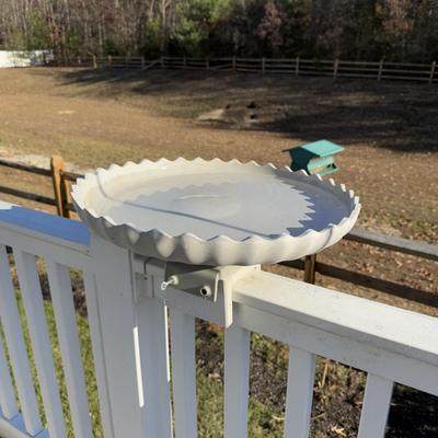 LOT 123Y: 18” Deck Mounted Bird Bath