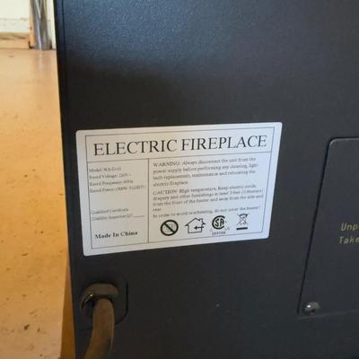 LOT 126G: Electric Fireplace Model WS-D-01