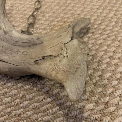 LOT 165B: Lefton Sandy Hook Lighthouse, Shaped Driftwood, Swirl Glitter Bird Sculpture, Carruth Frog Baby Sculpture & More