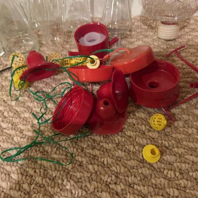 LOT 170B: Hummingbird Feeder & Parts w/ Books about Gardening & Bird Watching