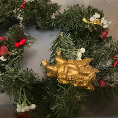 LOT 171B: Holiday Garland & Wreaths