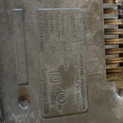 LOT 175B: Office Supply Lot - Staples Shredder, CombBind C50 Binding Tool, Xacto Paper Cutter & More