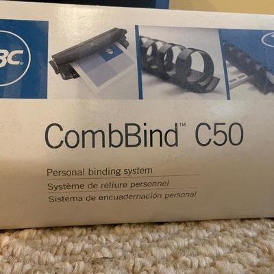 LOT 175B: Office Supply Lot - Staples Shredder, CombBind C50 Binding Tool, Xacto Paper Cutter & More