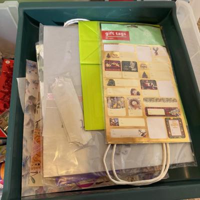 LOT 177B: Collection of Gift Wrapping Materials - Paper Rolls, Bags, Boxes & More
