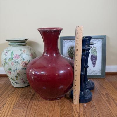 LOT 186L: Home Decor Collection - Vases, Candlesticks & More