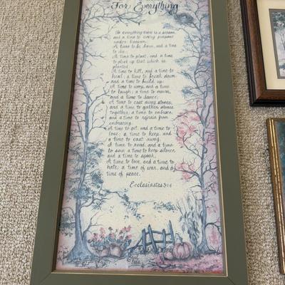 LOT 188L: Framed Art Home Decor Prints & More