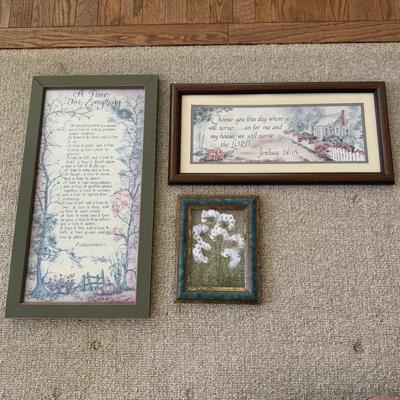 LOT 188L: Framed Art Home Decor Prints & More