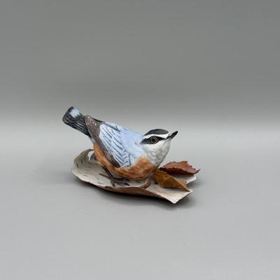 LOT 191N: Lenox Birds - Baltimore Oriole, Blue Jay, Red-Breasted Nuthatch & Cedar Waxwing