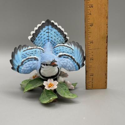 LOT 191N: Lenox Birds - Baltimore Oriole, Blue Jay, Red-Breasted Nuthatch & Cedar Waxwing