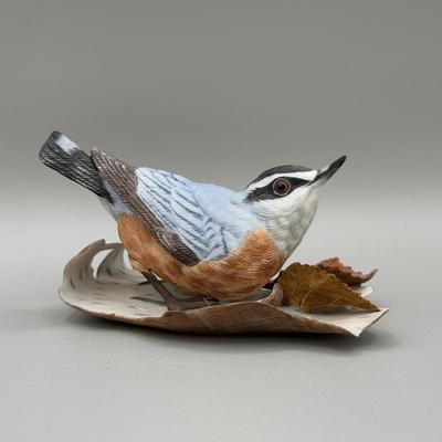 LOT 191N: Lenox Birds - Baltimore Oriole, Blue Jay, Red-Breasted Nuthatch & Cedar Waxwing