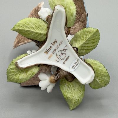 LOT 191N: Lenox Birds - Baltimore Oriole, Blue Jay, Red-Breasted Nuthatch & Cedar Waxwing