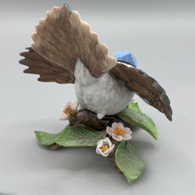 LOT 191N: Lenox Birds - Baltimore Oriole, Blue Jay, Red-Breasted Nuthatch & Cedar Waxwing