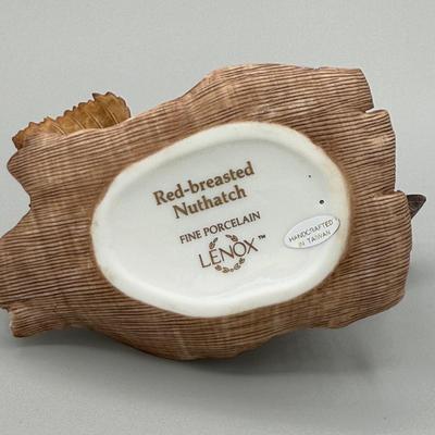 LOT 191N: Lenox Birds - Baltimore Oriole, Blue Jay, Red-Breasted Nuthatch & Cedar Waxwing