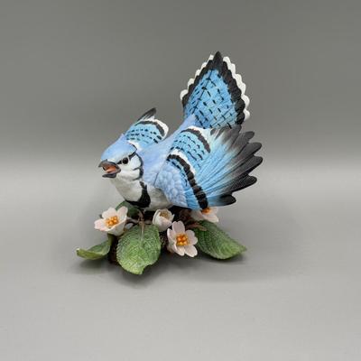 LOT 191N: Lenox Birds - Baltimore Oriole, Blue Jay, Red-Breasted Nuthatch & Cedar Waxwing