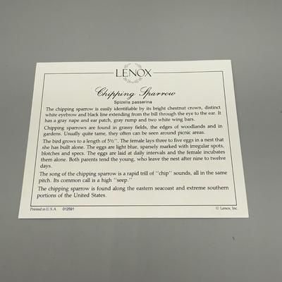 LOT 192N: Lenox Birds - Chipping Sparrow, Downy Woodpecker, Marsh Wren & Saw-Whet Owl