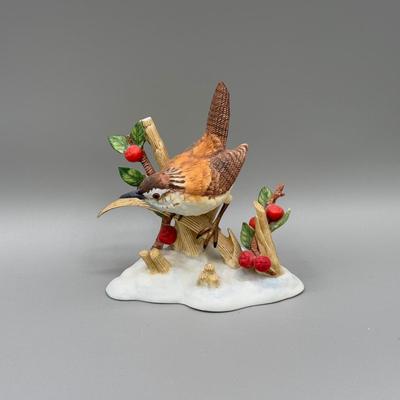 LOT 192N: Lenox Birds - Chipping Sparrow, Downy Woodpecker, Marsh Wren & Saw-Whet Owl