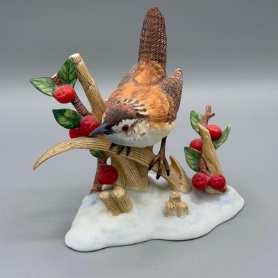 LOT 192N: Lenox Birds - Chipping Sparrow, Downy Woodpecker, Marsh Wren & Saw-Whet Owl