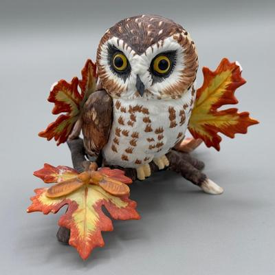 LOT 192N: Lenox Birds - Chipping Sparrow, Downy Woodpecker, Marsh Wren & Saw-Whet Owl