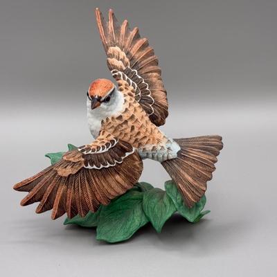 LOT 192N: Lenox Birds - Chipping Sparrow, Downy Woodpecker, Marsh Wren & Saw-Whet Owl