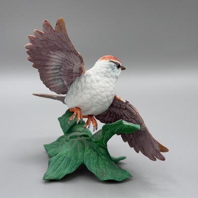 LOT 192N: Lenox Birds - Chipping Sparrow, Downy Woodpecker, Marsh Wren & Saw-Whet Owl