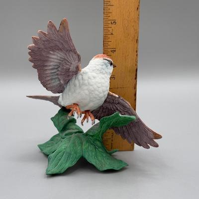 LOT 192N: Lenox Birds - Chipping Sparrow, Downy Woodpecker, Marsh Wren & Saw-Whet Owl