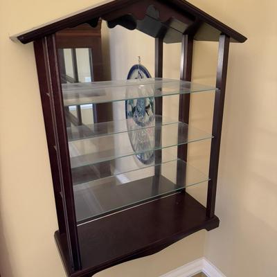 LOT 196D: Mirrored Wall Display Shelf