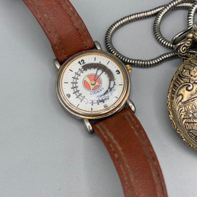 LOT 198J: Train Collection - Lionel Wristwatch, Pocket Watch, Avon Mug & More