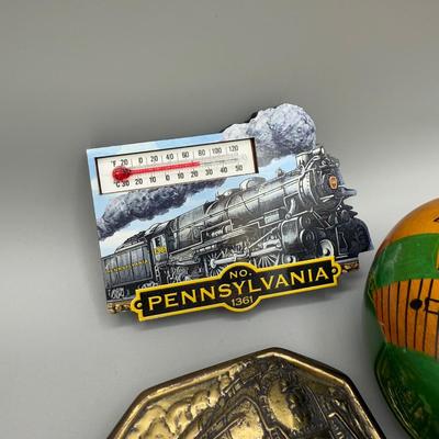 LOT 198J: Train Collection - Lionel Wristwatch, Pocket Watch, Avon Mug & More