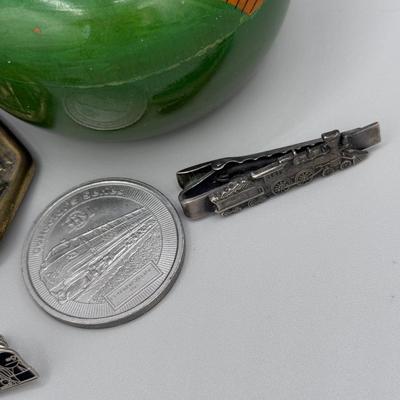 LOT 198J: Train Collection - Lionel Wristwatch, Pocket Watch, Avon Mug & More