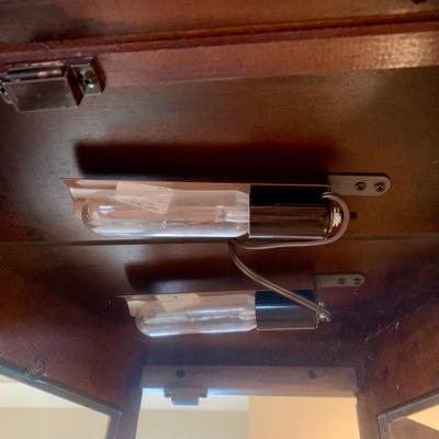 LOT 201 M: Curio Cabinet w/ 3 Glass Shelves