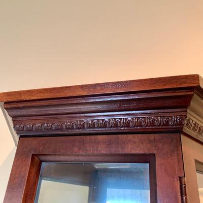 LOT 201 M: Curio Cabinet w/ 3 Glass Shelves