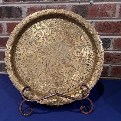 Mixed Decorative Lot - Wood, Ceramic, Brass