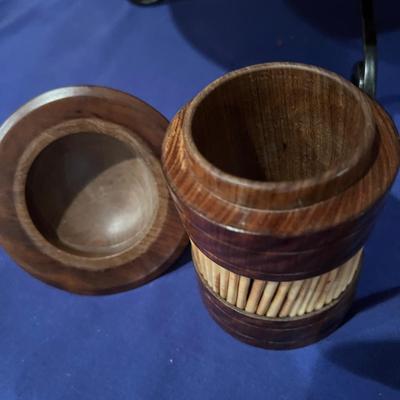 Mixed Decorative Lot - Wood, Ceramic, Brass