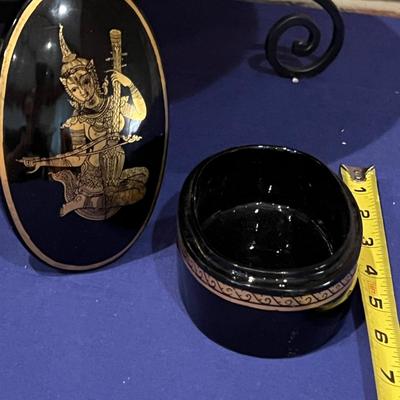 Mixed Decorative Lot - Wood, Ceramic, Brass