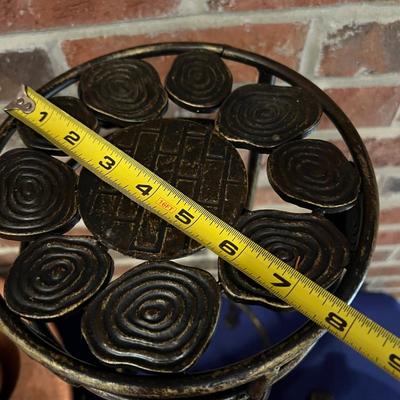 Mixed Decorative Lot - Wood, Ceramic, Brass