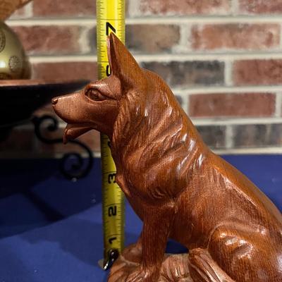 Mixed Decorative Lot - Wood, Ceramic, Brass